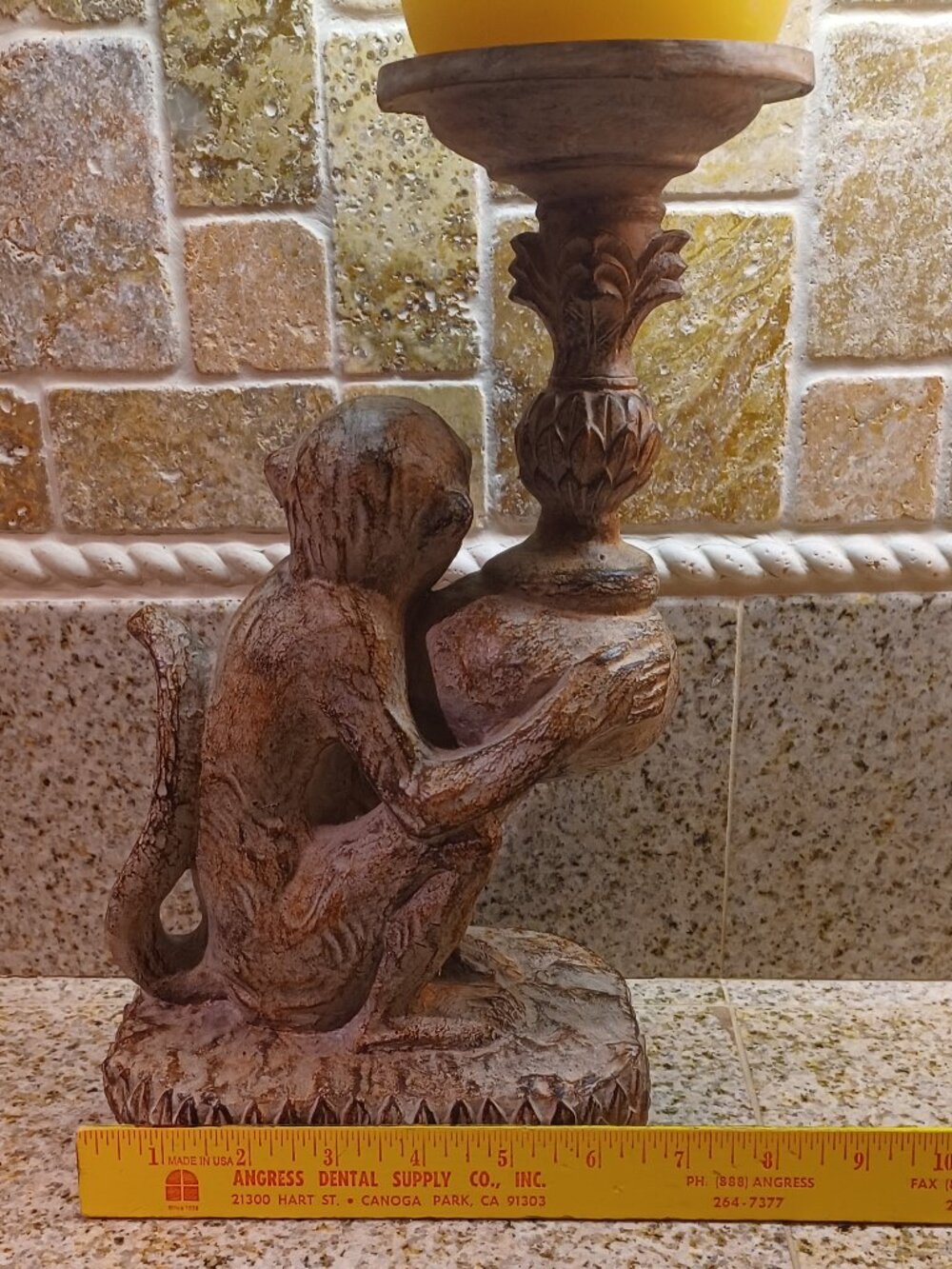 Monkey candel holder - Picture 4 of 4